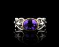 8032R-AM	18K Gold & sterling silver amethyst ring 


